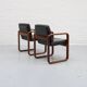 Fauteuil en frêne et cuir par Burkhard Voghterr pour Rosenthal, années 1970