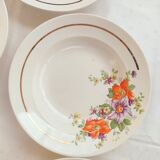 6 hollow plates Betty, Luneville