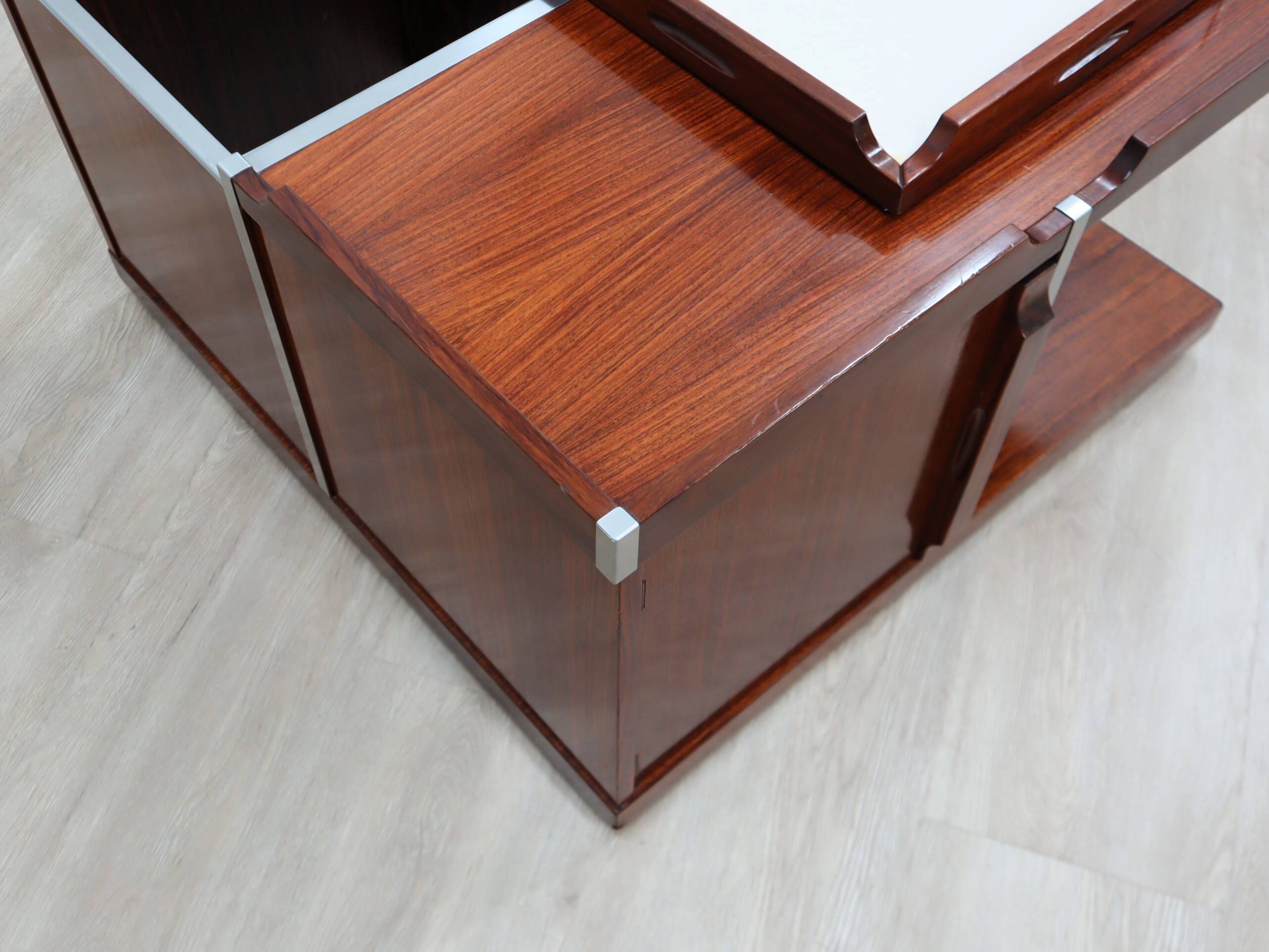 1970s FIARM modular bar cube coffee table