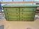 Double rattan commode in green