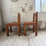 Paire de chaises Pierre Chapo S11