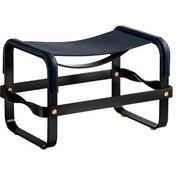 Blue Wanderlust footrest pair with black steel.