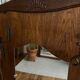 Vintage mirror cloakroom wall coat rack
