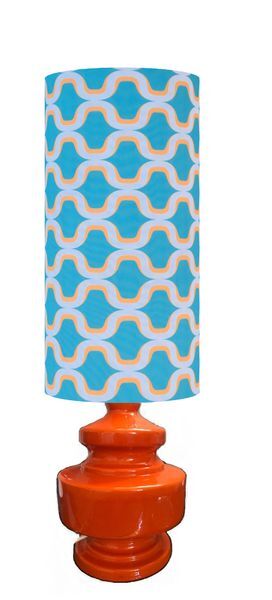 Abat-jour Nova in blue Reverse H40 D20