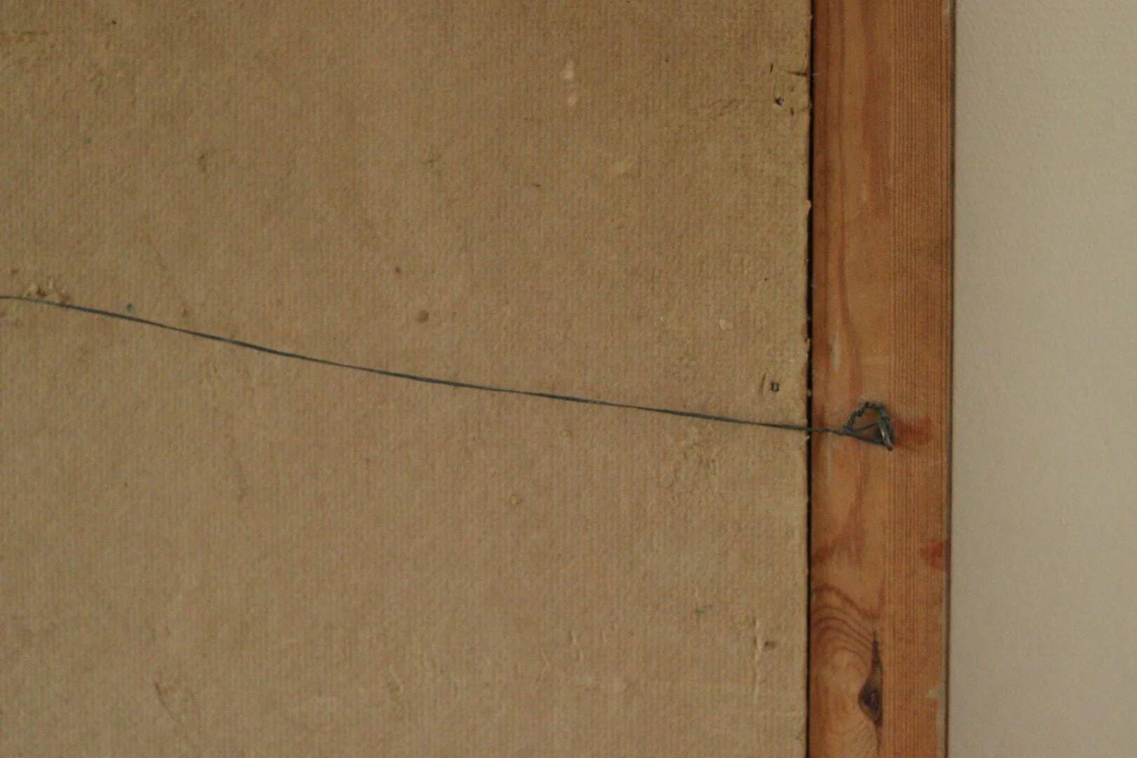 Peinture à l'huile sur panneau vintage européenne originale – « Décoration florale »