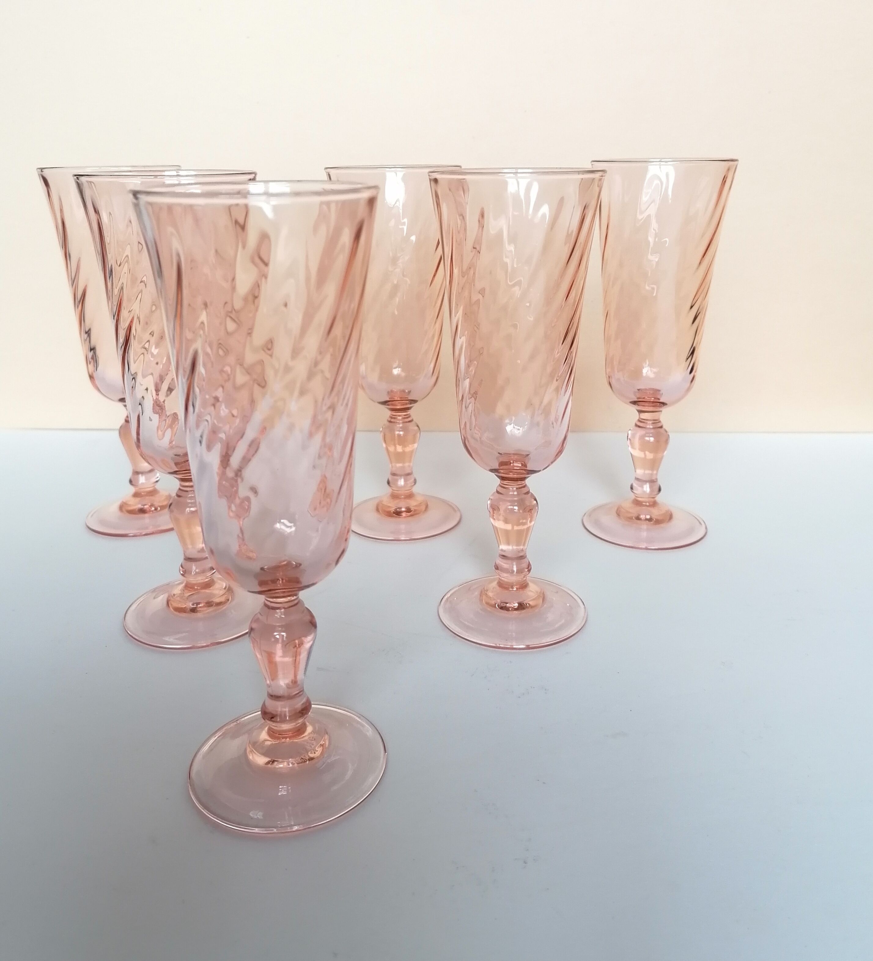 18 rosaline pink foot glasses