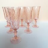 18 rosaline pink foot glasses
