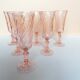 18 verres à pied rose rosaline