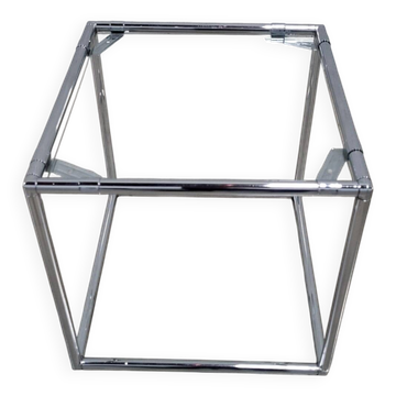 Table d'appoint modulaire en chrome 1960s Poul Cadovius Série Abstracta