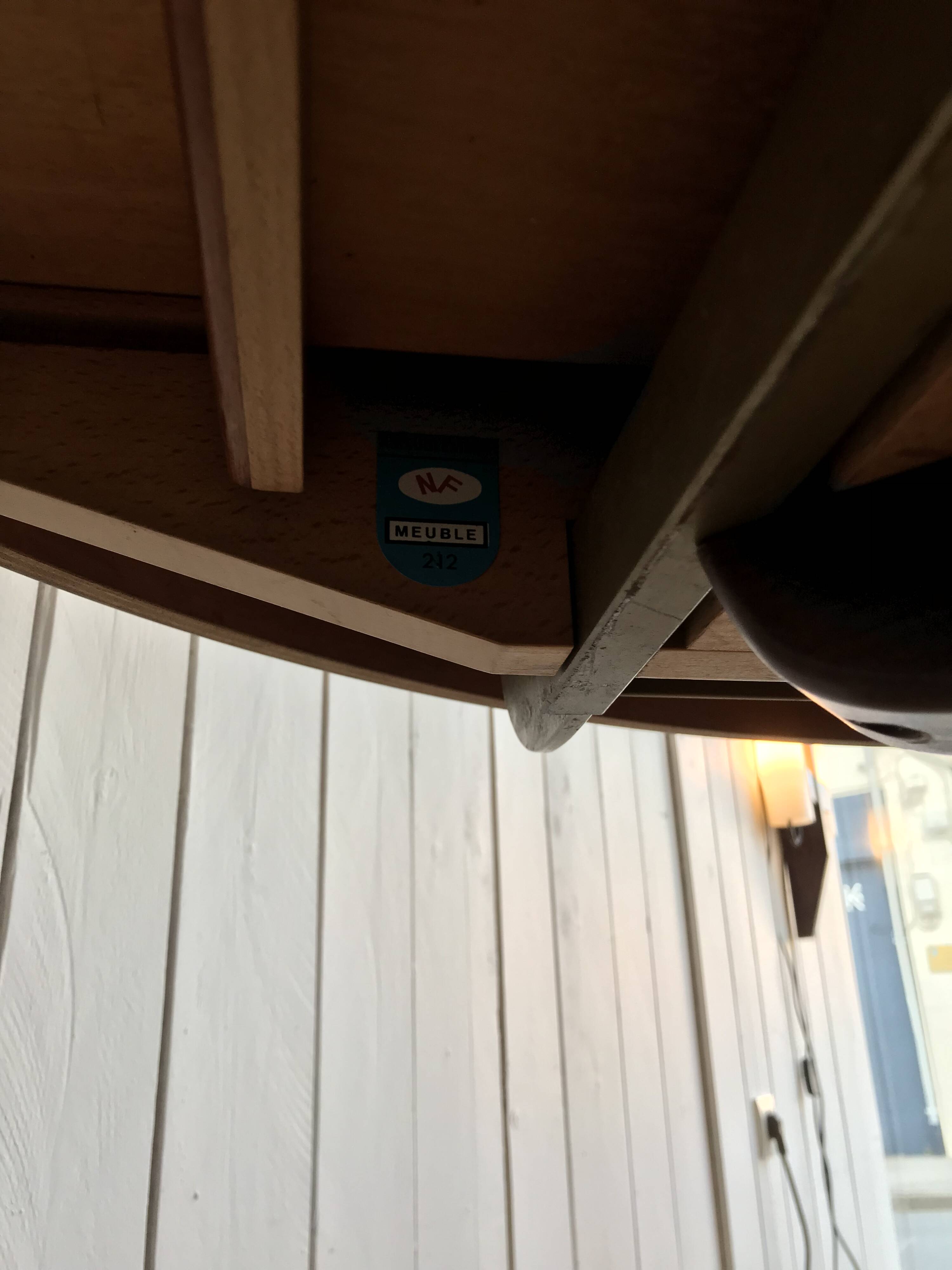 Baumann dining table in teak.