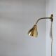 Danish Modern Brass Wall Lamp in the Style of Vilhelm Lauritzen, 1960s