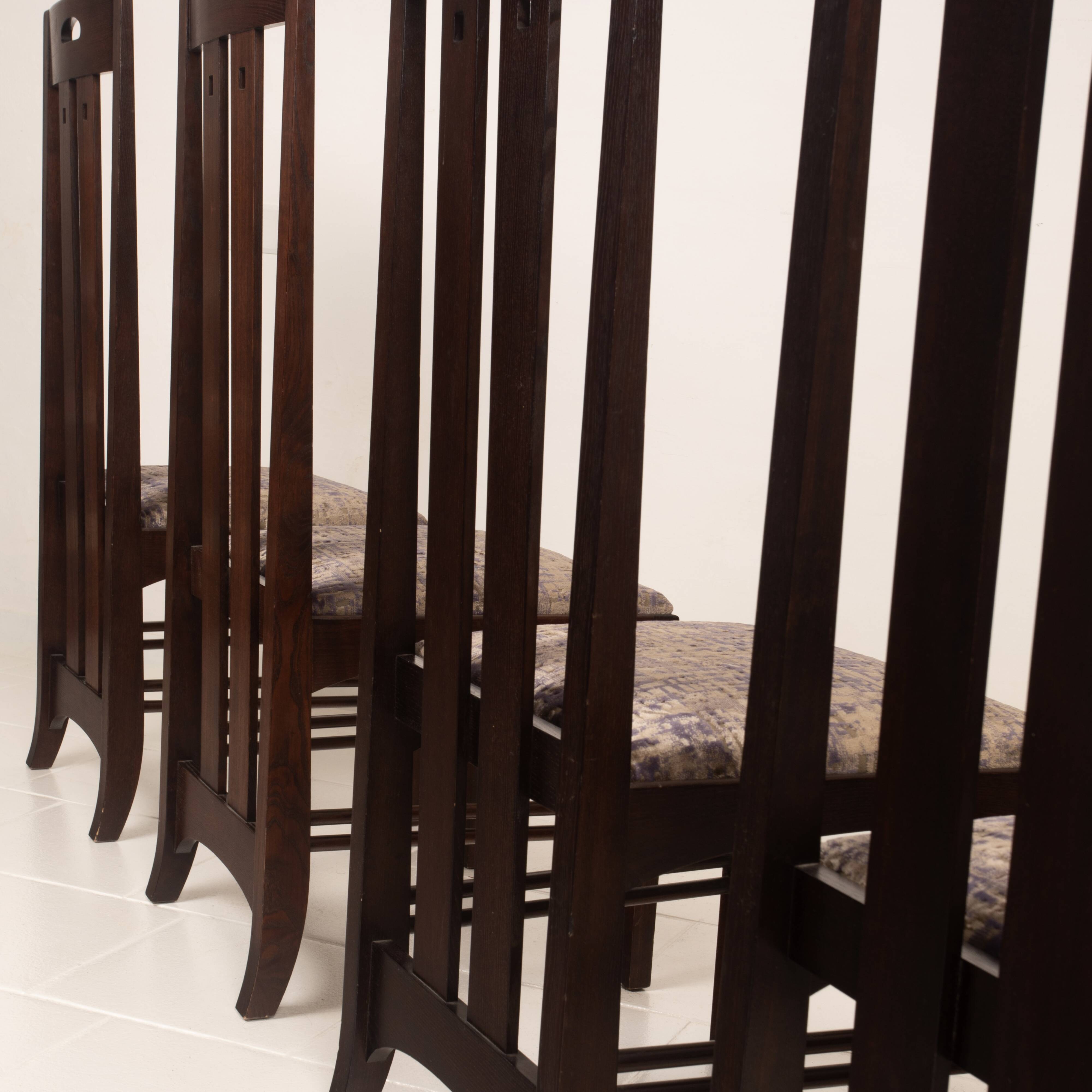 Chaises Ingram Low en bois de frêne au style de Glasgow de Charles Rennie Mackintosh pour Cass