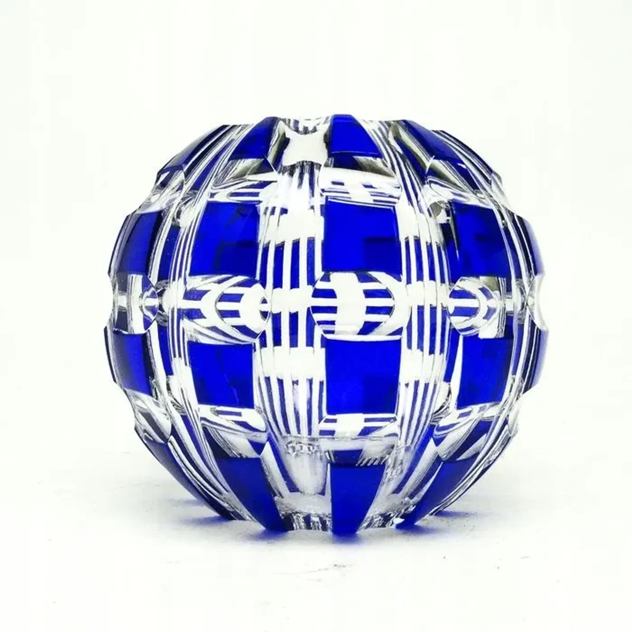 Vase Art Déco par VEB Bleikristall