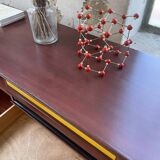 Enfilade scandinave moderniste en teck à 4 tiroirs