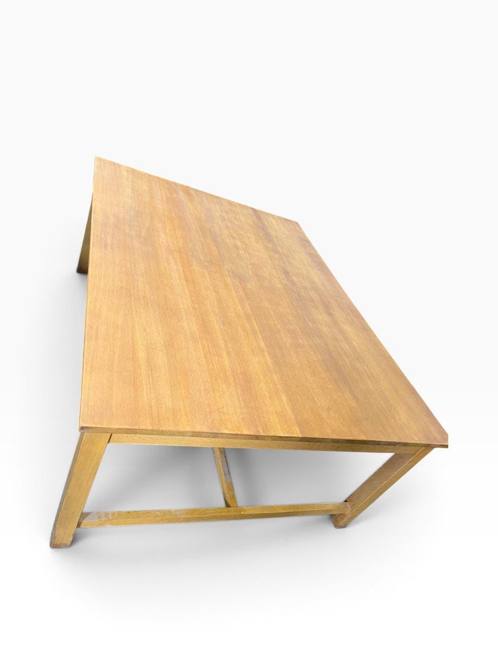 Table vintage XL en bois massif / table à manger / table de travail