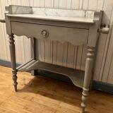 Wooden dressing table with marble top