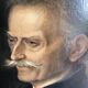 Portrait of a man with a mustache oil on canvas