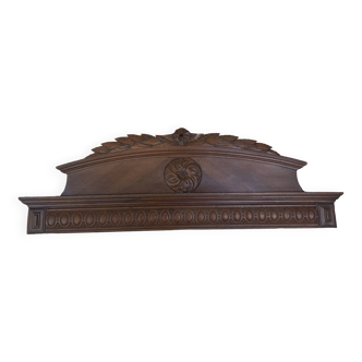 Romantic style wooden pediment