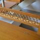 Wood and rattan bank bench from the 60s/70s.