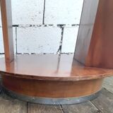 Modernist art deco bookcase pedestal