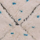 Berber rug with blue dots 165x230 cm