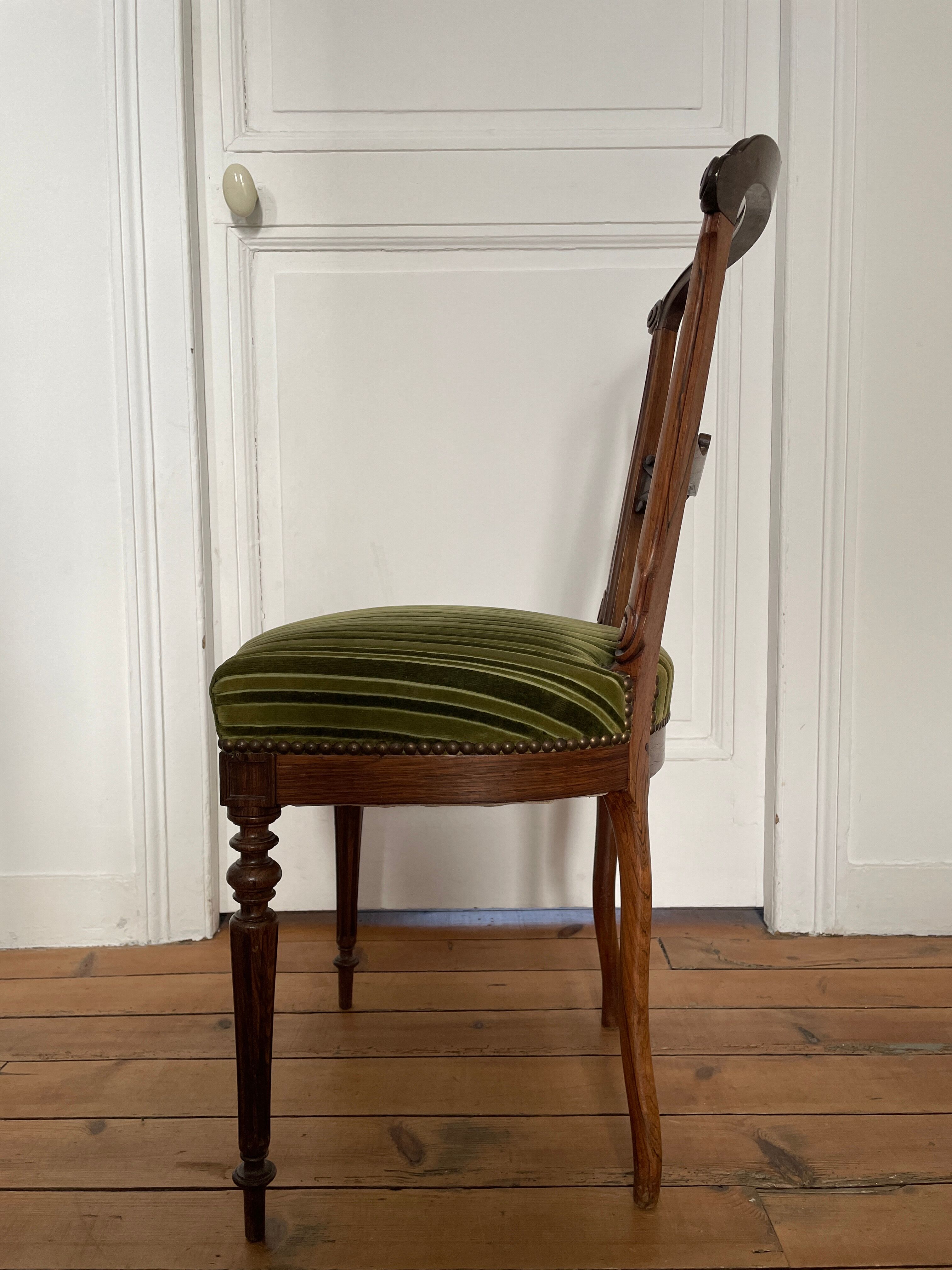 Series of 3 antique chairs Napoleon III