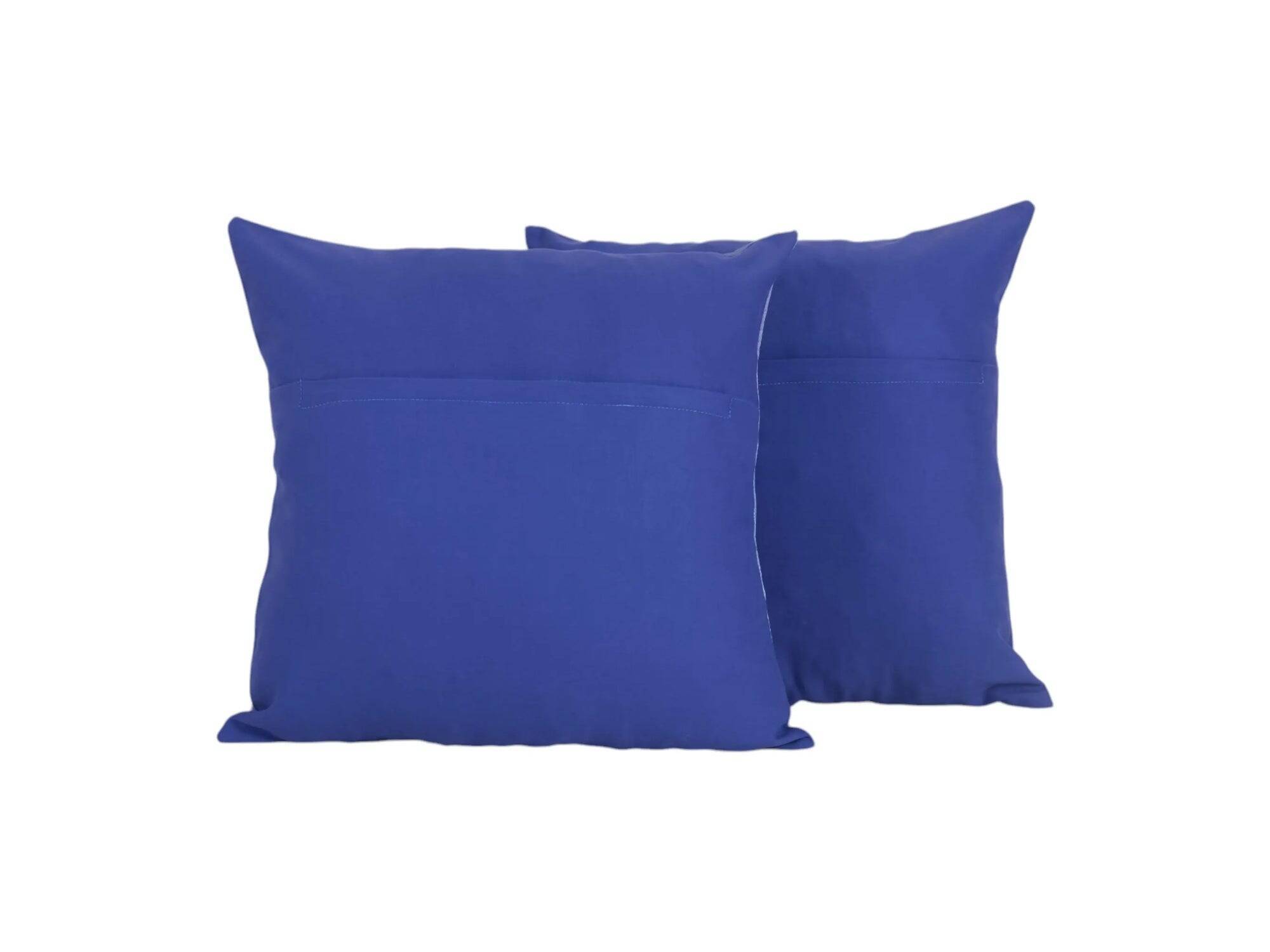 Set of 2 vintage embroidered cushion covers 46x46 cm