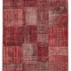 Tapis mixé turc vintage noué à la main 170 cm x 241 cm tapis patchwork rouge