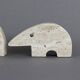 Set of 4 travertine anteaters Fratelli Mannelli vintage 70s