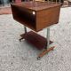 Vintage wood and metal console