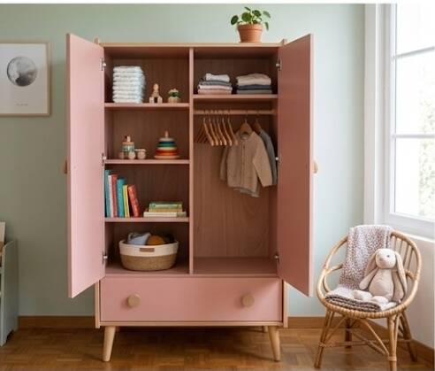 "Fifti" 2-Door Wardrobe Moulin Roty