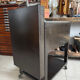 Vintage industrial filing cabinet on wheels