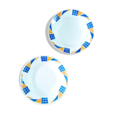 Lot de 2 assiettes  Badonviller congo