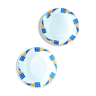 Lot de 2 assiettes  Badonviller congo
