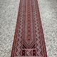 Hand-woven margoum hallway rug in natural wool