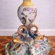 Large centrepiece in earthenware, hand-painted.
