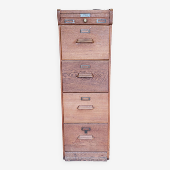 Old trade furniture - oak filing cabinet - 1930s/40s