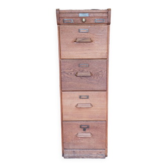 Old trade furniture - oak filing cabinet - 1930s/40s