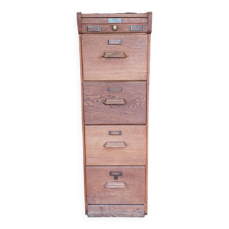 Antique trade furniture - oak filing cabinet - 1930s/40s
