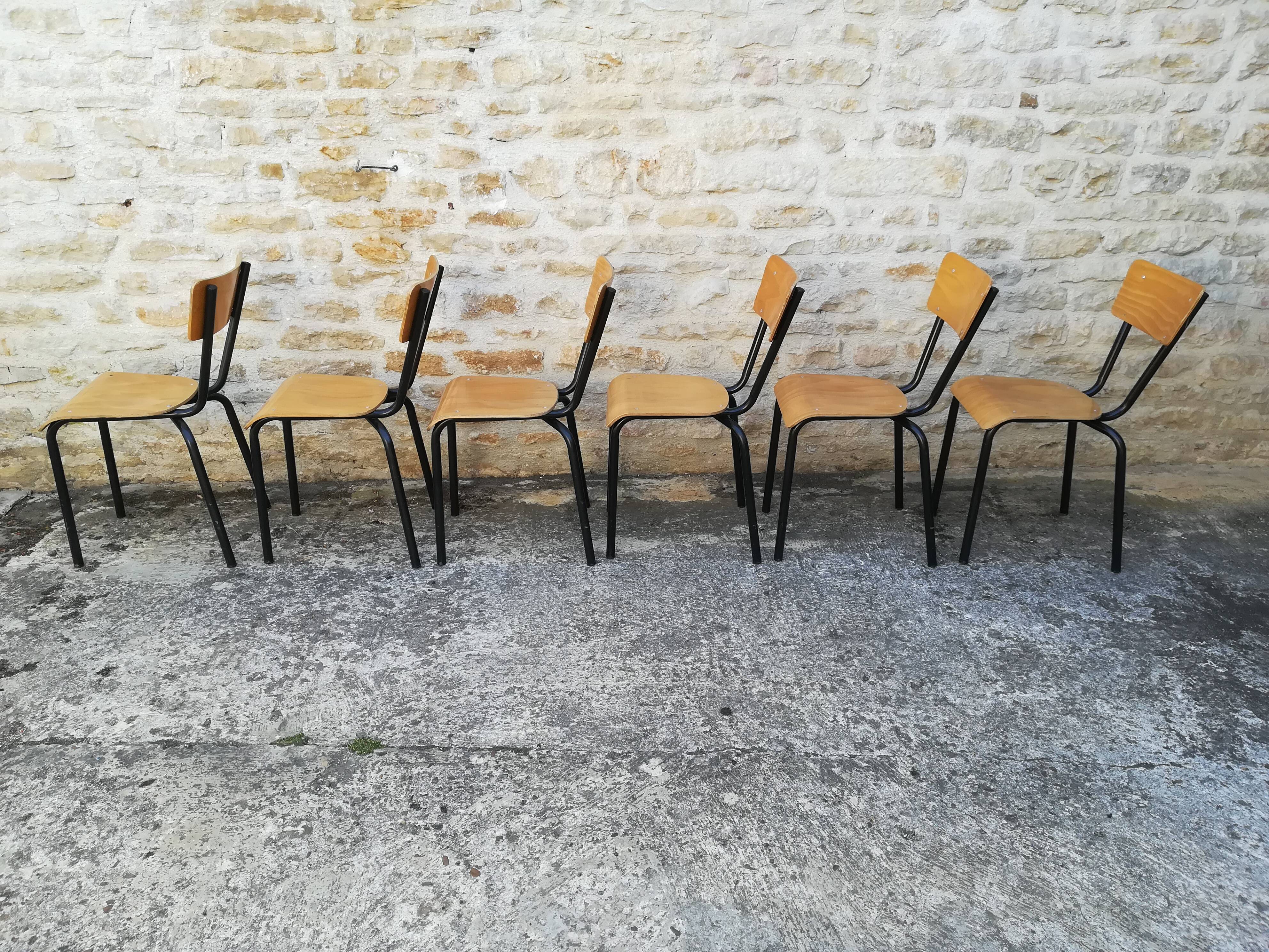 Vintage school chairs