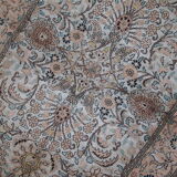 Vintage silk carpet Indian indo tabriz done hand 100x162cm 1950 s