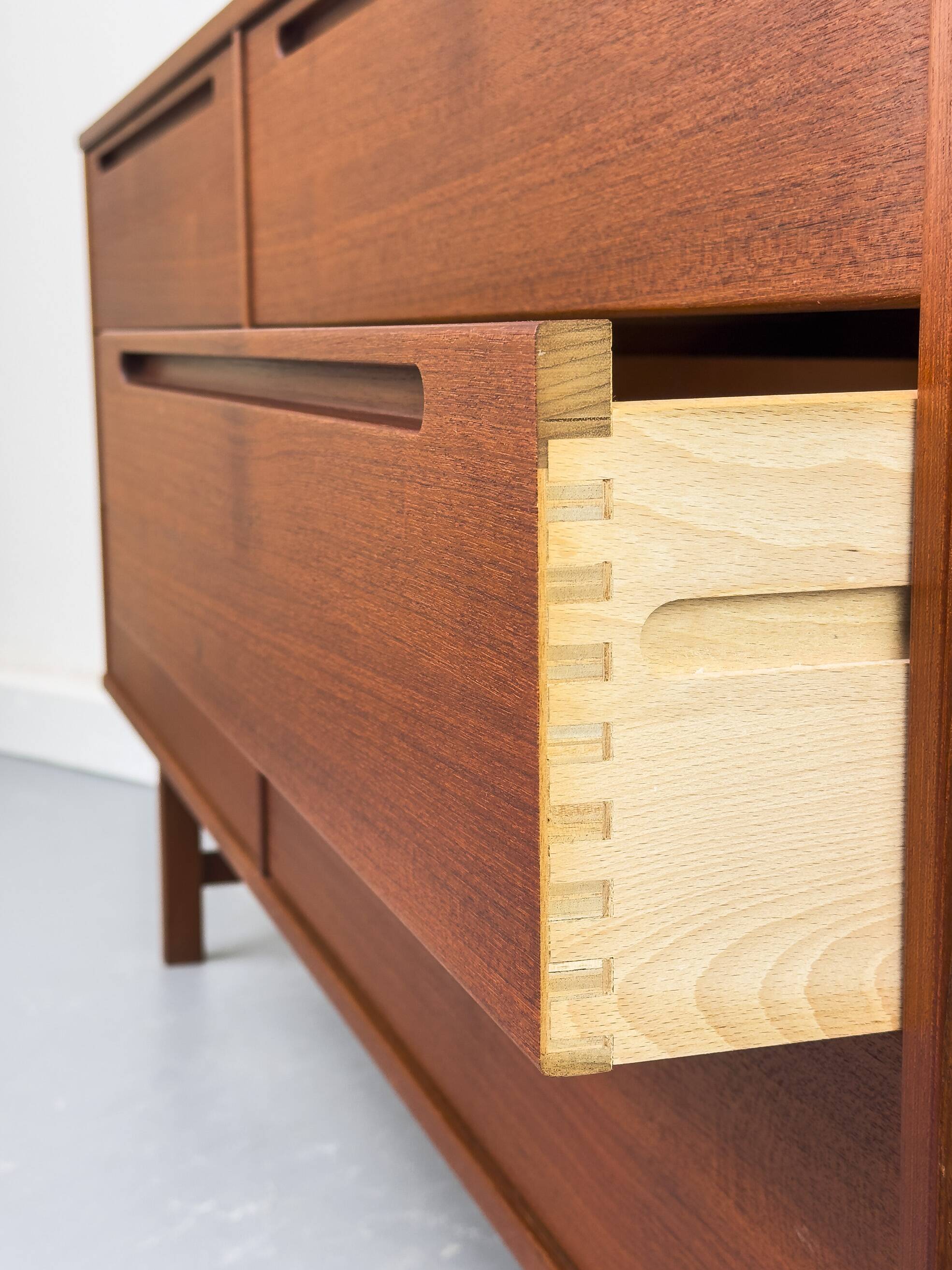 Large Teak Chest of Drawers from Tørring / HJN Møbelfabrik, 1960s