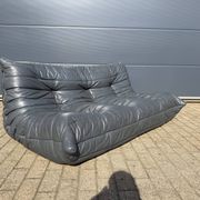 100% authentic Ligne Roset Togo 3-seater Anthracite Grey leather