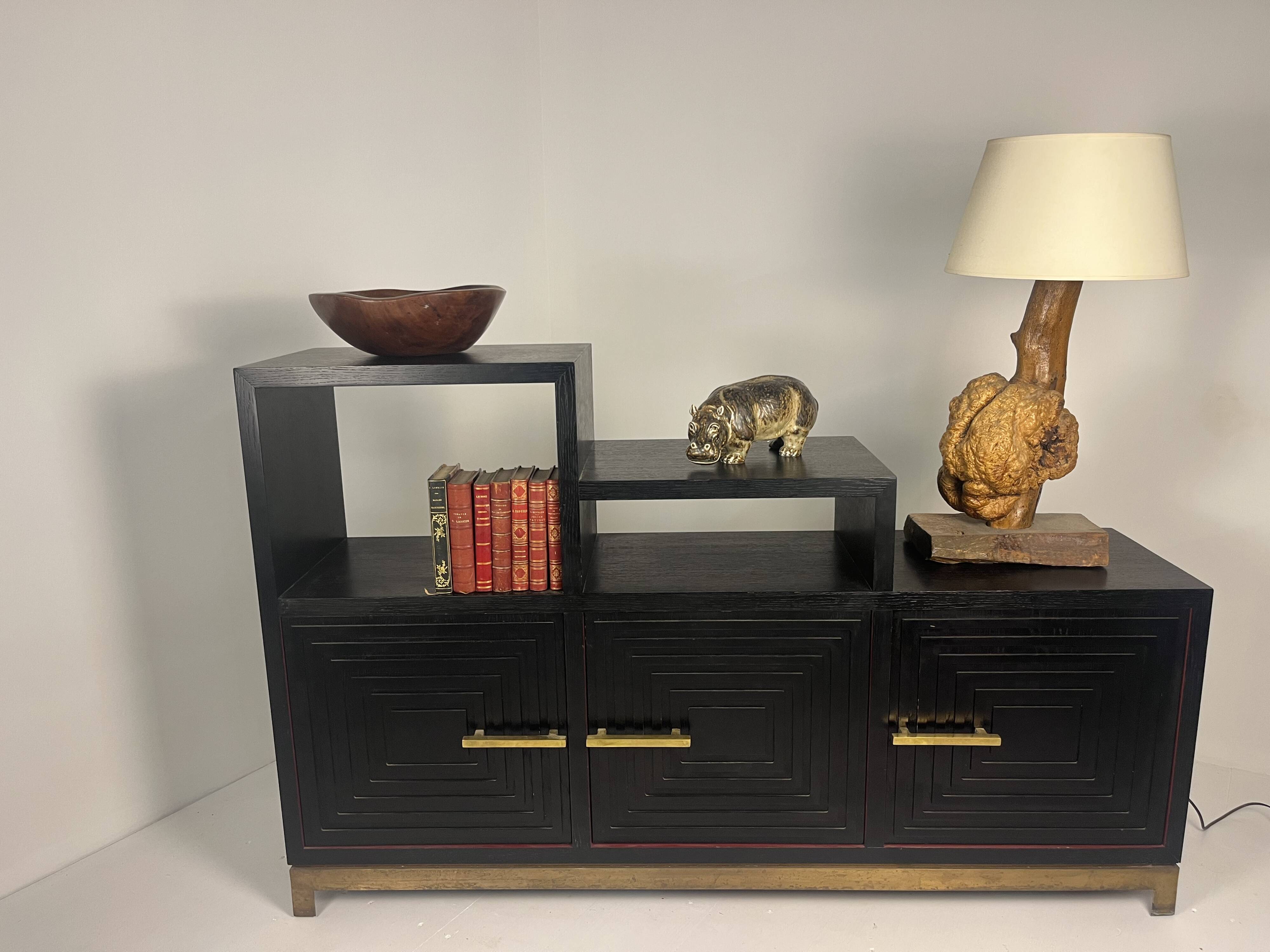 Meuble buffet asymétrique des années 1990