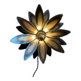 Metal flower wall light