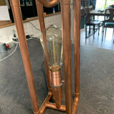 Table lamp copper pipes