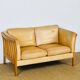 Vintage Scandinavian leather sofa Stoby 1960