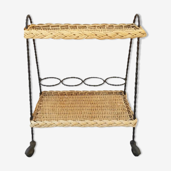 Vintage rattan service