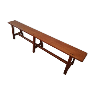 Banc de ferme en chêne vintage