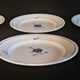 Series of six flat plates Moulin des loups Orchies model Prisca 50s